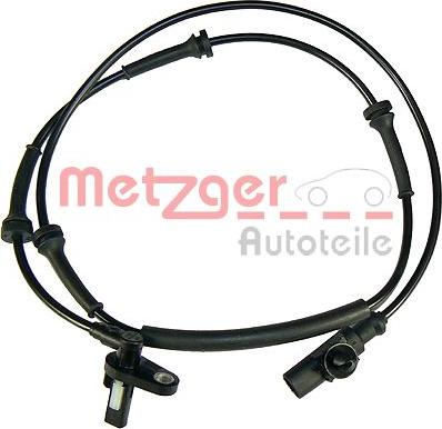 Metzger 0900393 - Датчик ABS, частота вращения колеса autosila-amz.com
