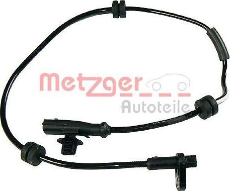 Metzger 0900348 - Датчик ABS, частота вращения колеса autosila-amz.com