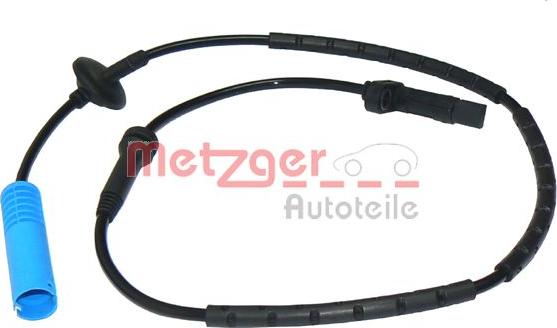Metzger 0900256 - Датчик ABS, частота вращения колеса autosila-amz.com