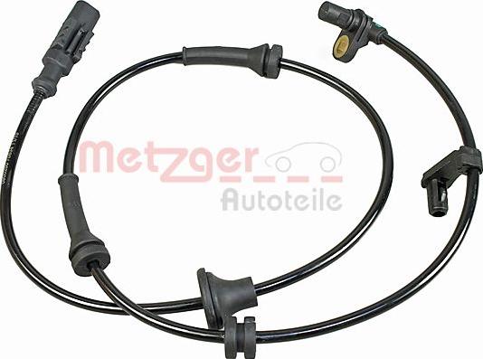 Metzger 0900250 - Датчик ABS, частота вращения колеса autosila-amz.com