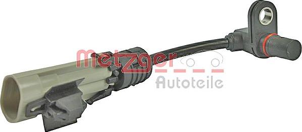Metzger 0900205 - Датчик ABS, частота вращения колеса autosila-amz.com