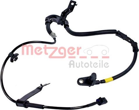 Metzger 0900741 - Датчик ABS, частота вращения колеса autosila-amz.com