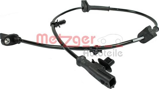 Metzger 0900748 - Датчик ABS, частота вращения колеса autosila-amz.com