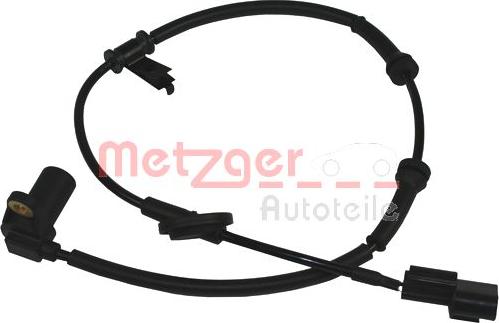 Metzger 0900750 - Датчик ABS, частота вращения колеса autosila-amz.com