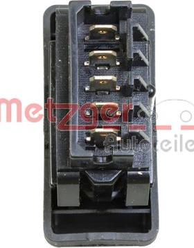 Metzger 0916597 - Выключатель, фиксатор двери ! \DACIA, RENAULT LOGAN 1.2 16V 06>, LOGAN 1.2 16V LPG 06>, LOGAN 1. autosila-amz.com