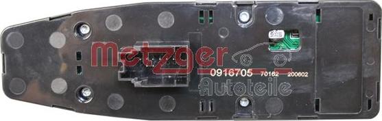 Metzger 0916705 - Выключатель, стеклоподъемник autosila-amz.com