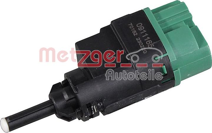 Metzger 0911165 - Выключатель фонаря сигнала торможения autosila-amz.com