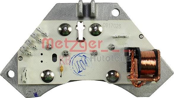 Metzger 0917025 - Блок управления, отопление / вентиляция autosila-amz.com