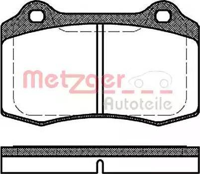 Metzger 1170725 - Тормозные колодки, дисковые, комплект autosila-amz.com