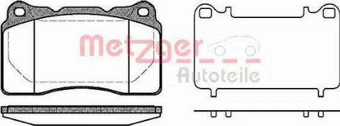 Metzger 1170744 - Тормозные колодки, дисковые, комплект autosila-amz.com