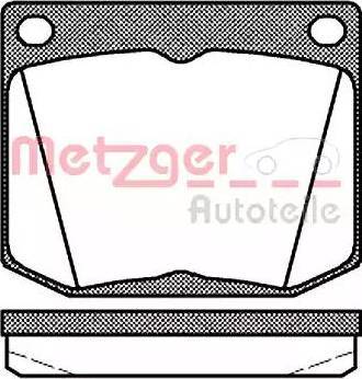 Metzger 1170698 - Тормозные колодки, дисковые, комплект autosila-amz.com