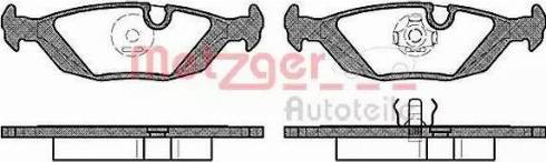 Metzger 1170711 - Тормозные колодки, дисковые, комплект autosila-amz.com