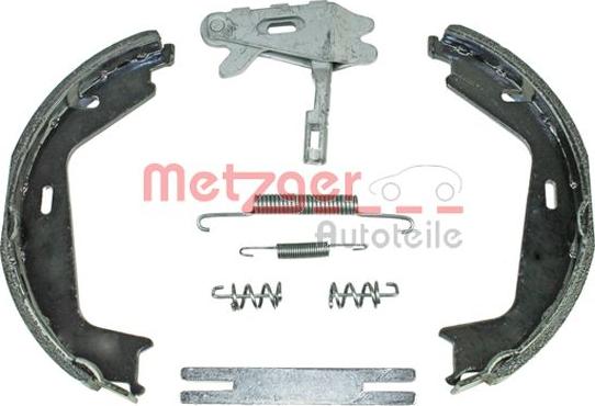 Metzger 0152025 - Комплект тормозов, ручник, парковка autosila-amz.com