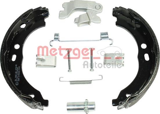 Metzger 0152020 - Комплект тормозов, ручник, парковка autosila-amz.com