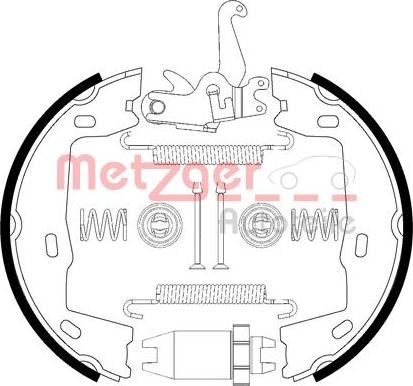 Metzger 0152021 - Комплект тормозов, ручник, парковка autosila-amz.com