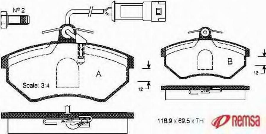 Metzger 0134.02 - Тормозные колодки, дисковые, комплект autosila-amz.com