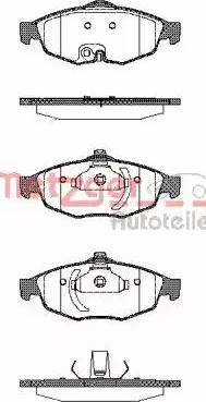 Metzger 1170754 - Тормозные колодки, дисковые, комплект autosila-amz.com