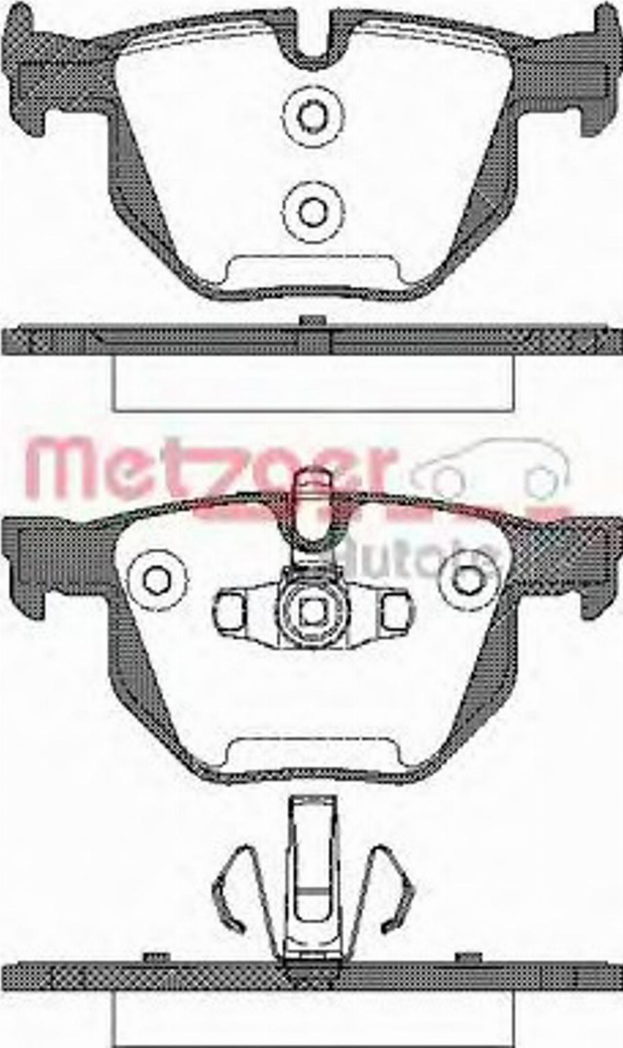 Metzger 038170 - Тормозные колодки, дисковые, комплект autosila-amz.com