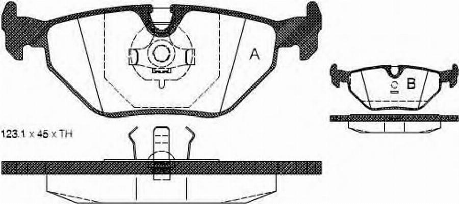 Metzger 026500 - Тормозные колодки, дисковые, комплект autosila-amz.com