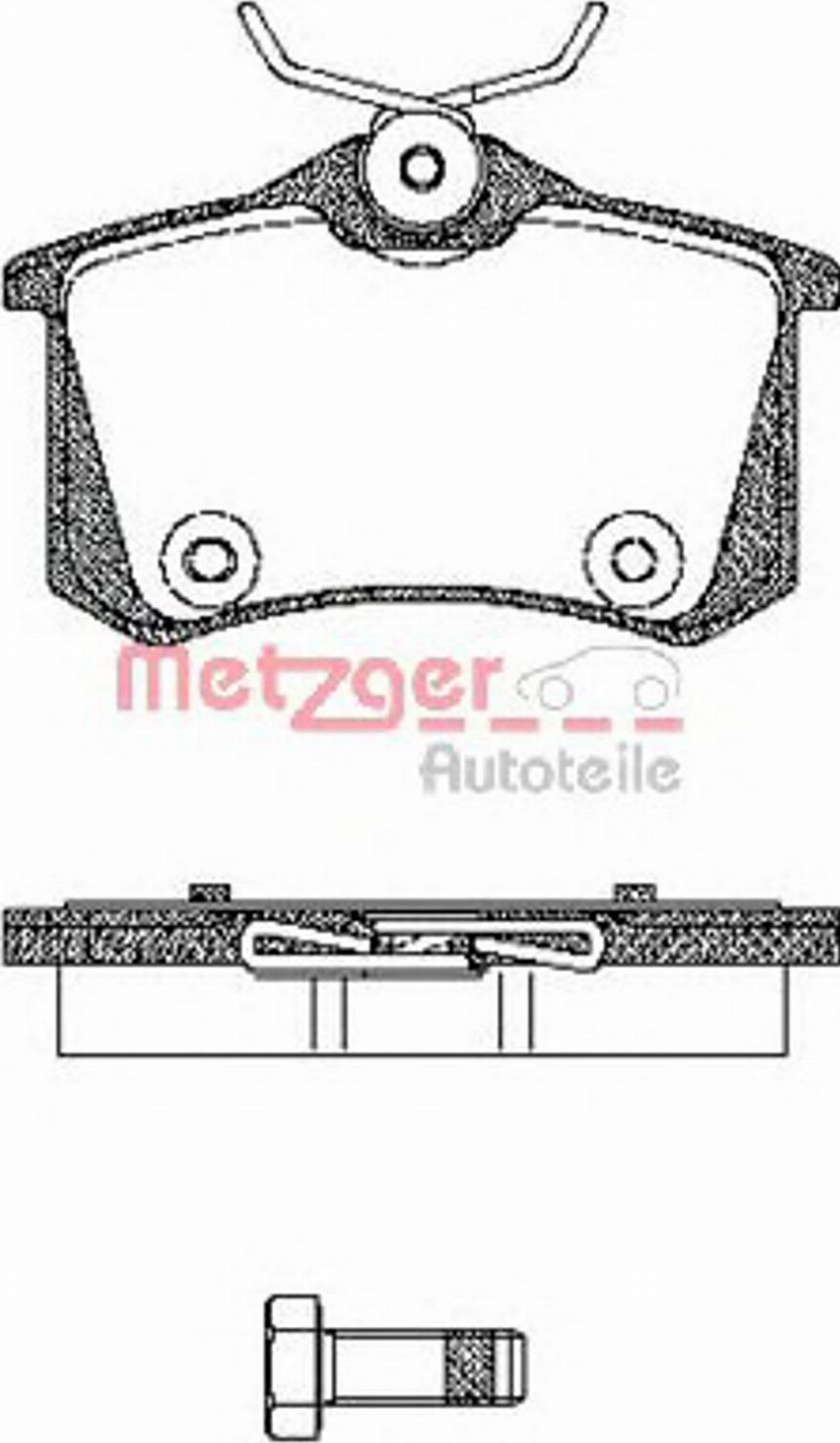 Metzger 0263.14 - Тормозные колодки, дисковые, комплект autosila-amz.com