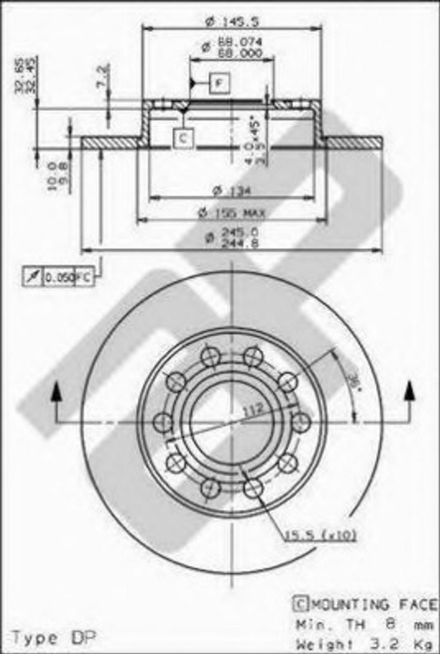 Metzger 14839 V - Тормозной диск autosila-amz.com