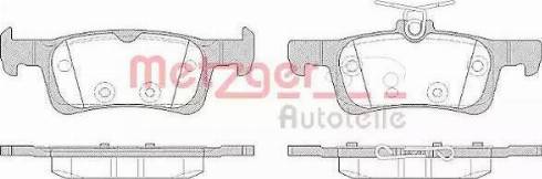 Metzger 1170799 - Тормозные колодки, дисковые, комплект autosila-amz.com