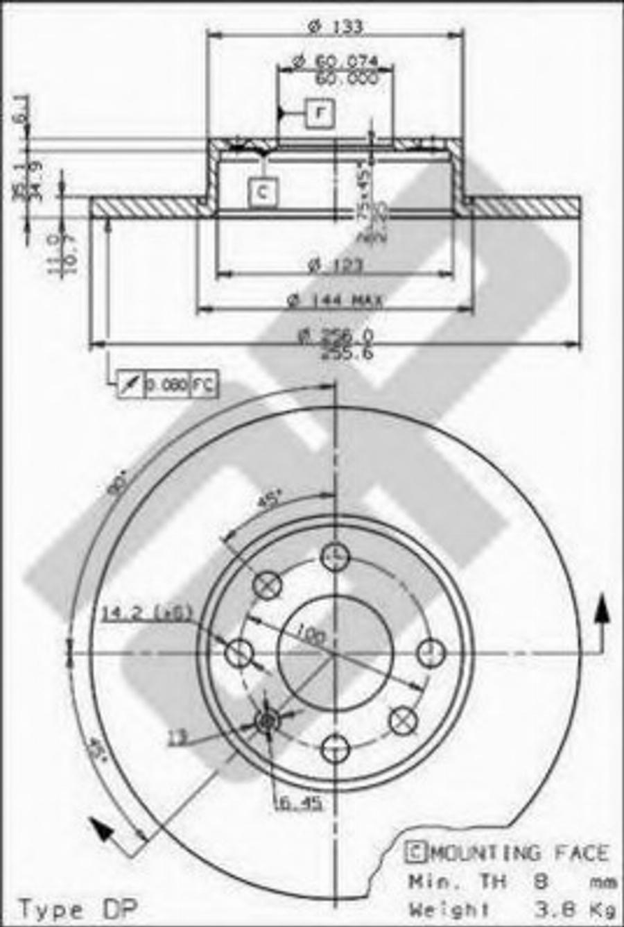 Metzger 15374 - Тормозной диск autosila-amz.com