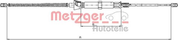 Metzger 10.9032 - Тросик, cтояночный тормоз autosila-amz.com