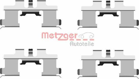 Metzger 109-1677 - Комплектующие для колодок дискового тормоза autosila-amz.com