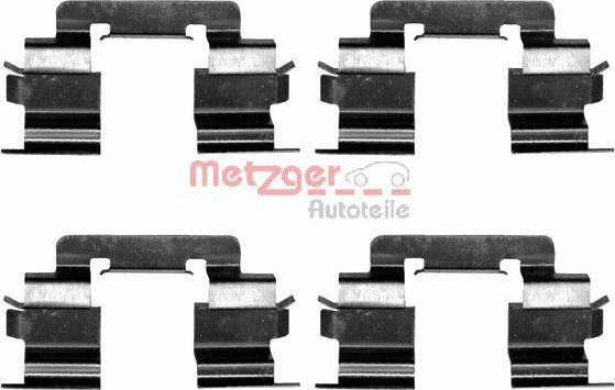Metzger 109-1216 - Монтажный комплект тормозных колодок autosila-amz.com