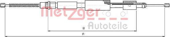 Metzger 10.4573 - Тросик, cтояночный тормоз autosila-amz.com