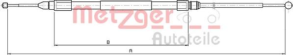 Metzger 10.4159 - Тросик, cтояночный тормоз autosila-amz.com