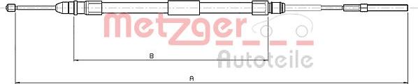 Metzger 10.4137 - Тросик, cтояночный тормоз autosila-amz.com