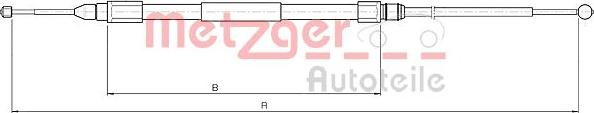 Metzger 10.4268 - Тросик, cтояночный тормоз autosila-amz.com
