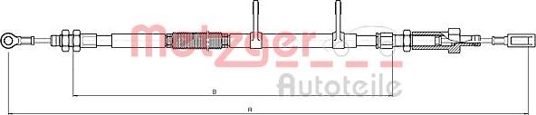 Metzger 10.4740 - Тросик, cтояночный тормоз autosila-amz.com