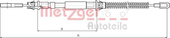 Metzger 10.5973 - Тросик, cтояночный тормоз autosila-amz.com