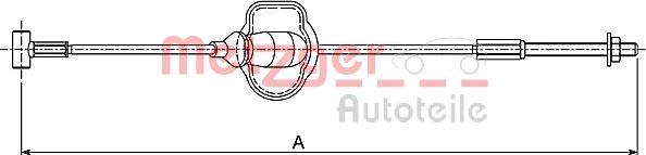 Metzger 10.5416 - Тросик, cтояночный тормоз autosila-amz.com