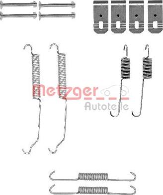 Metzger 105-0015 - Комплектующие, барабанный тормозной механизм autosila-amz.com