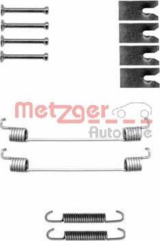 Metzger 105-0827 - Комплектующие, барабанный тормозной механизм autosila-amz.com