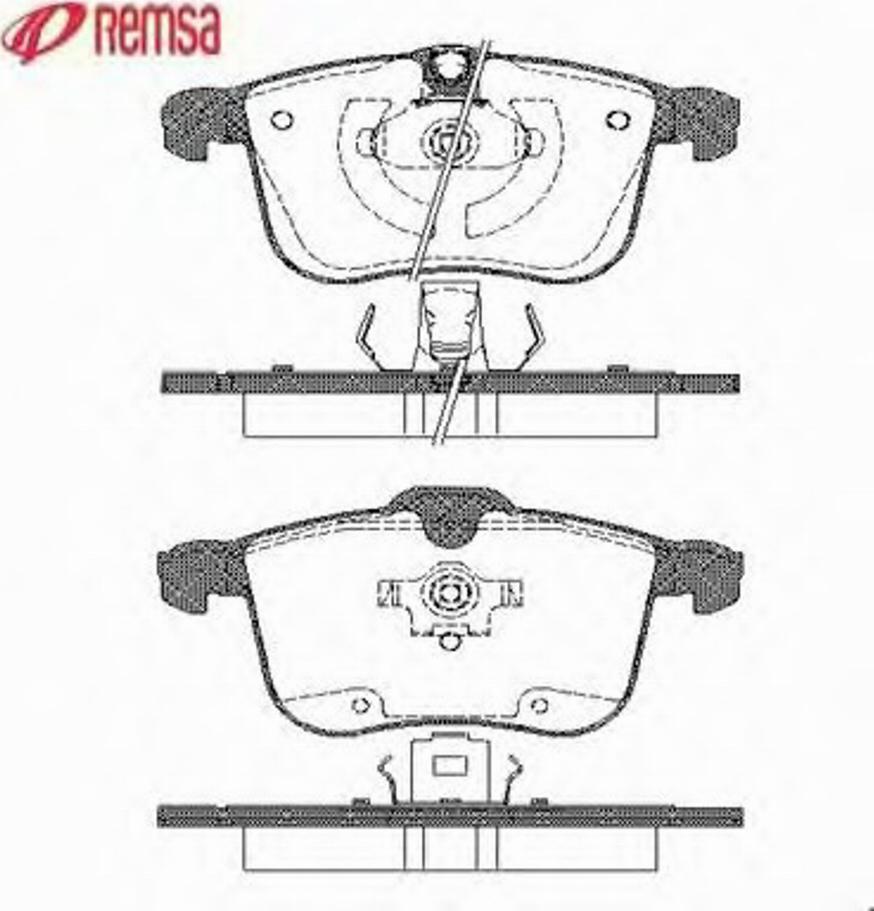 Metzger 105300 - Тормозные колодки, дисковые, комплект autosila-amz.com