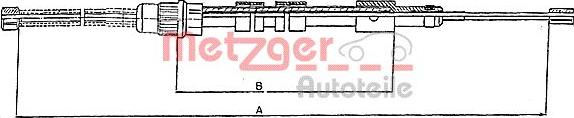 Metzger 10.6024 - Тросик, cтояночный тормоз autosila-amz.com