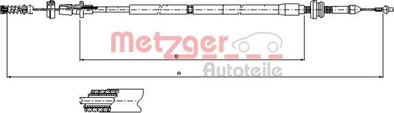 Metzger 10.0904 - Тросик газа autosila-amz.com