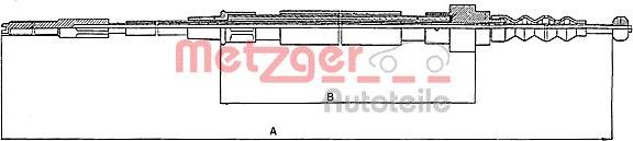 Metzger 10.7471 - Тросик, cтояночный тормоз autosila-amz.com