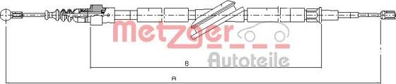 Metzger 10.7506 - Тросик, cтояночный тормоз autosila-amz.com