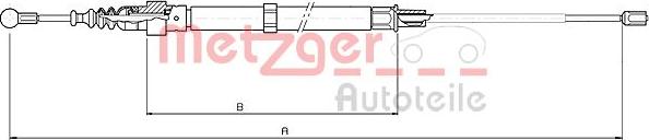 Metzger 10.7508 - Тросик, cтояночный тормоз autosila-amz.com