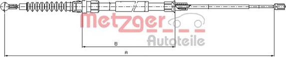 Metzger 10.7626 - Тросик, cтояночный тормоз autosila-amz.com