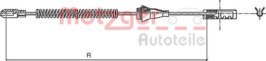 Metzger 11.5959 - Тросик, cтояночный тормоз autosila-amz.com