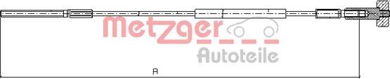 Metzger 11.5936 - Тросик, cтояночный тормоз autosila-amz.com