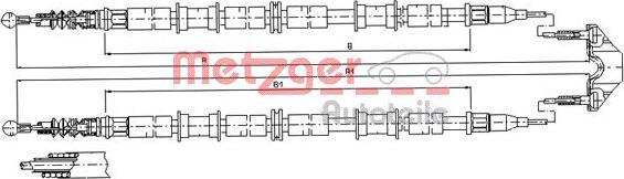 Metzger 11.5938 - Тросик, cтояночный тормоз autosila-amz.com