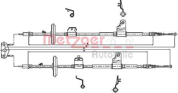 Metzger 11.5778 - Тросик, cтояночный тормоз autosila-amz.com